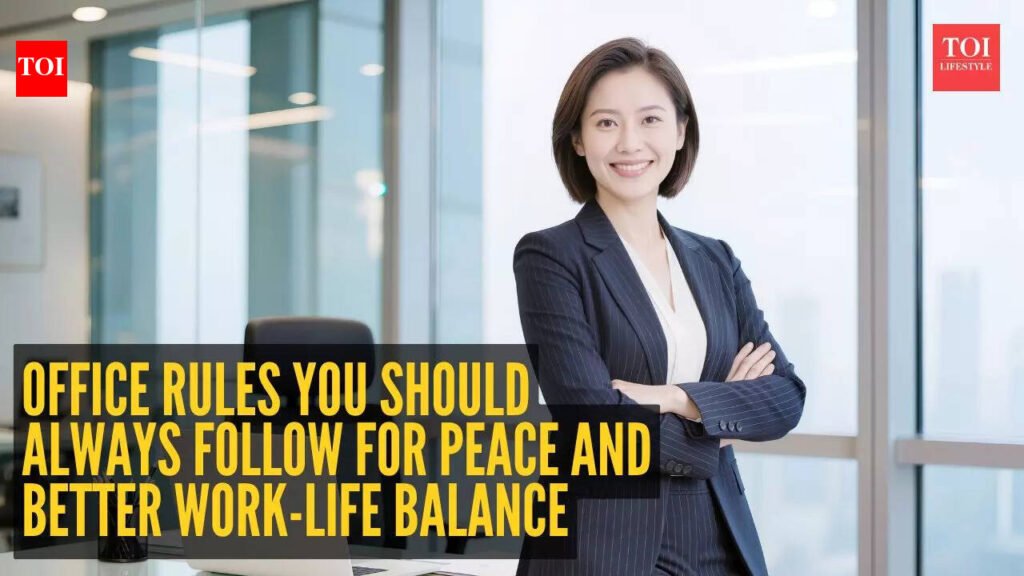 3 office rules you should always follow for a peaceful life and better work-life balance