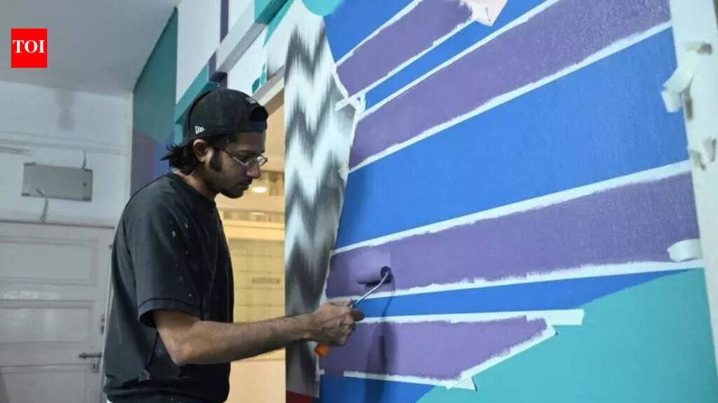 Khatra unwalled: Hyderabad turns canvas for artist’s 3D tales | Hyderabad News