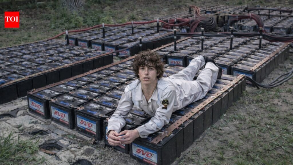‘Science maniac’ wires 400 car batteries together in extreme backyard experiment to see what would happen |