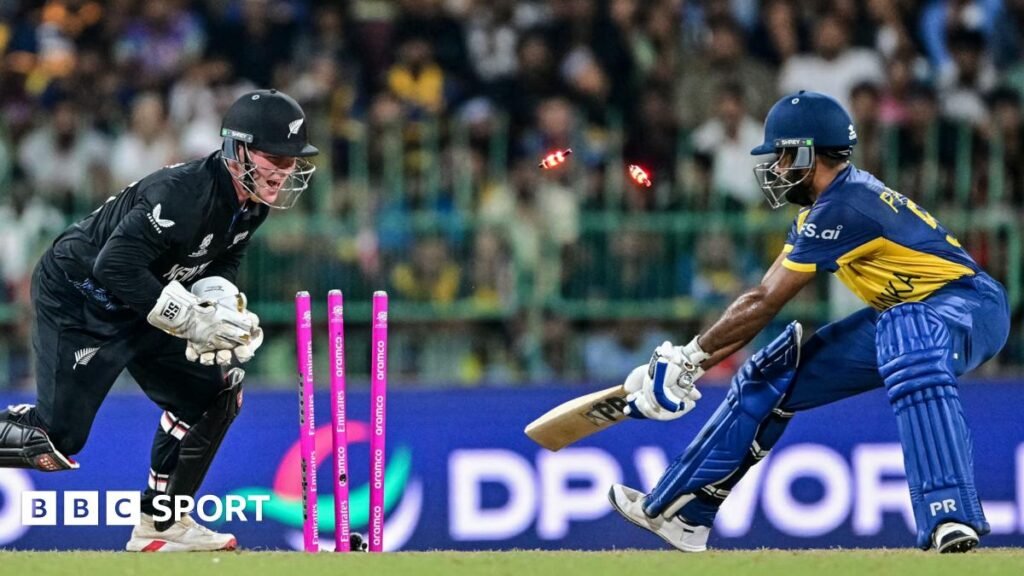 T20 World Cup: Sri Lanka out after collapsing to heavy defeat by New Zealand