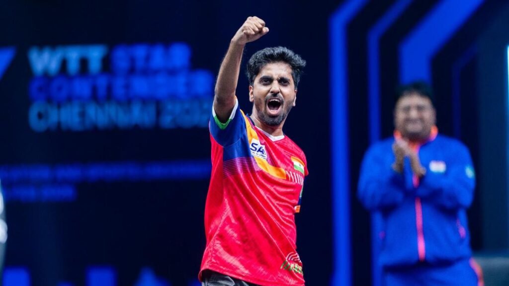 Sathiyan reaches his first-ever WTT Star Contender quarterfinal