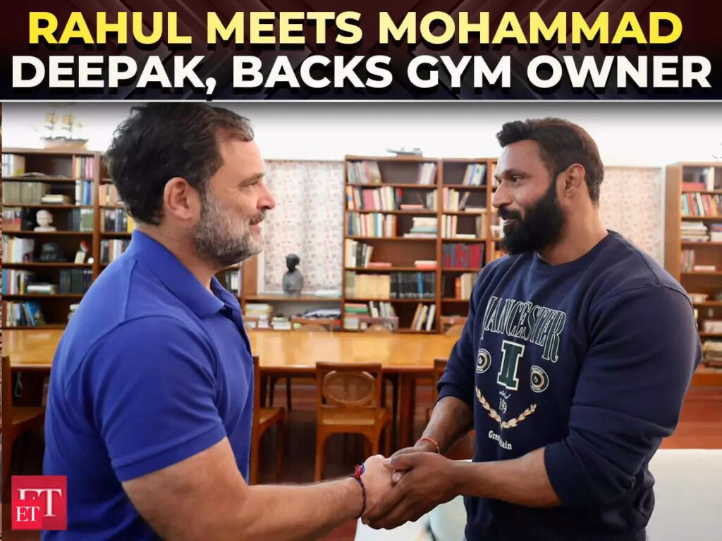 Rahul Gandhi meets ‘Mohammad Deepak’ amid Kotdwar row, promises gym visit and membership – The Economic Times Video