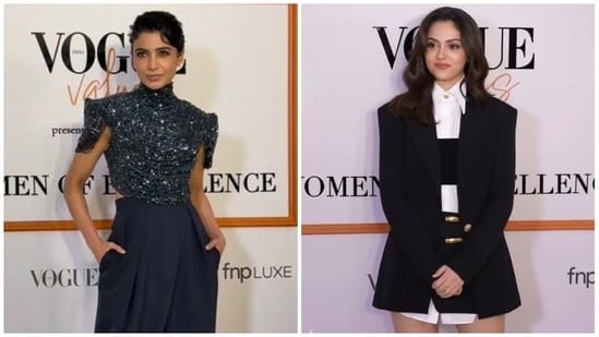 Samantha Ruth Prabhu’s glittering outfit to Aneet Padda’s elegant black look, what the stars wore at Vogue event