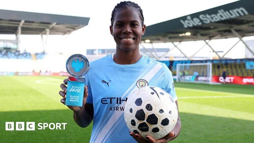 Khadija Shaw’s hat-trick heroics for Man City ‘like watching a video game’