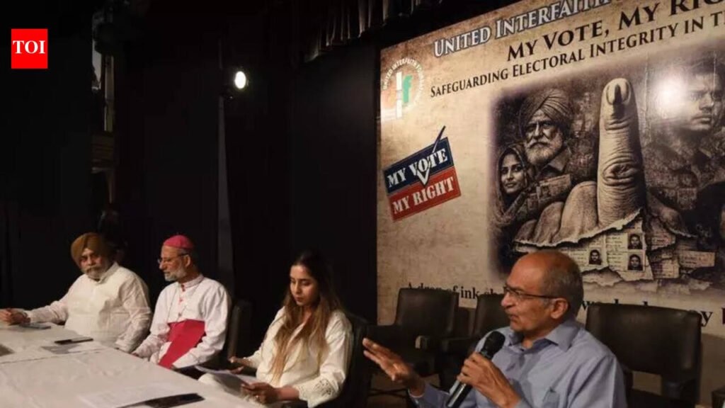Interfaith meet raises alarm over SIR, electoral integrity ahead of polls | Kolkata News