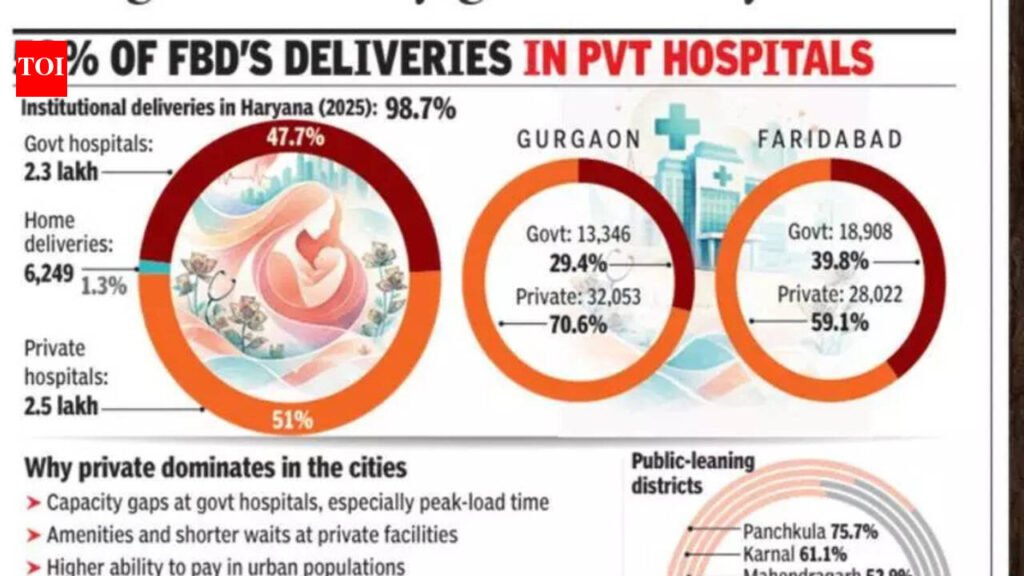 Private hospitals handle 7 in 10 births in Gurgaon, bring down Haryana government facility share | Gurgaon News