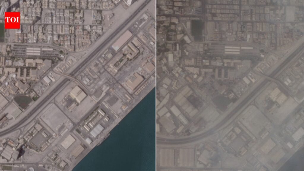 Satellite images show damage at US Fifth Fleet naval base in Bahrain’s Manama; see before-after pics