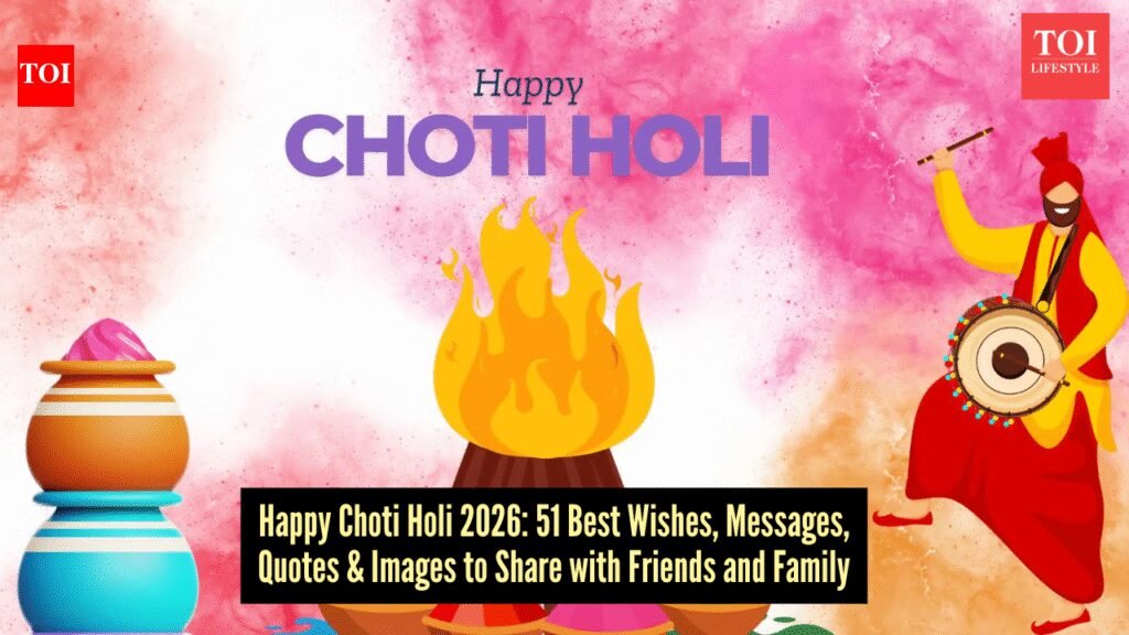 Happy Choti Holi 2026: 51 Best Holi Wishes, Messages, Quotes and Images to share with friends and family