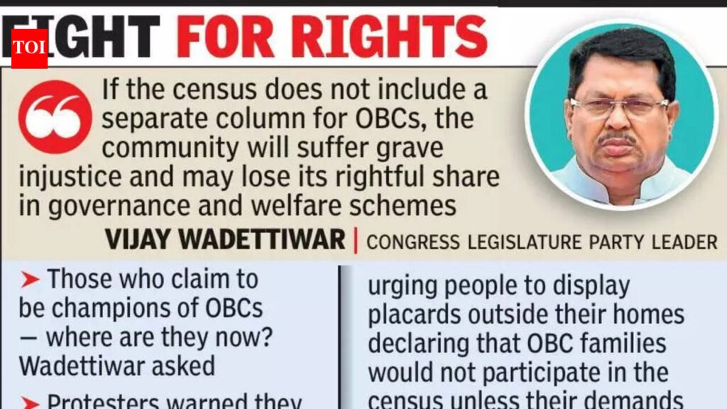 ‘Non-cooperation if censushas no separate OBC column’ | Nagpur News