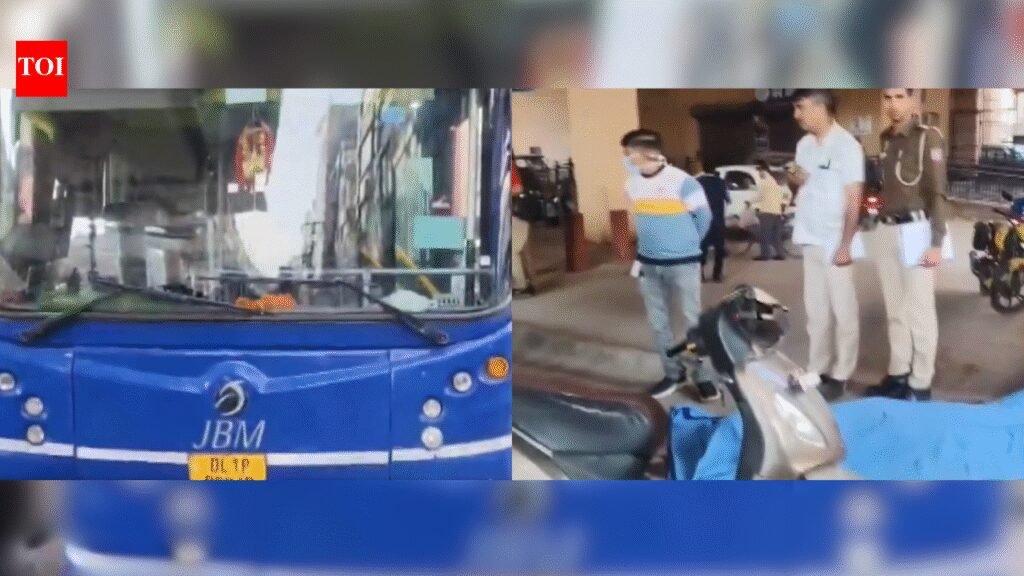 Scooter Rider Accident Delhi: Scooter rider crushed to death by DTC bus near Delhi’s Uttam Nagar metro station | Delhi News