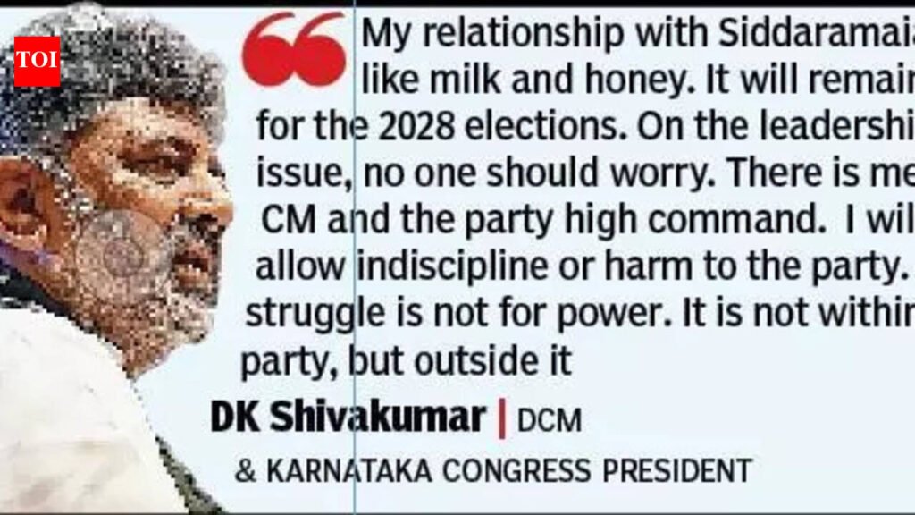 Amid chief minister change buzz, Shivakumar calls dinner meet | Bengaluru News