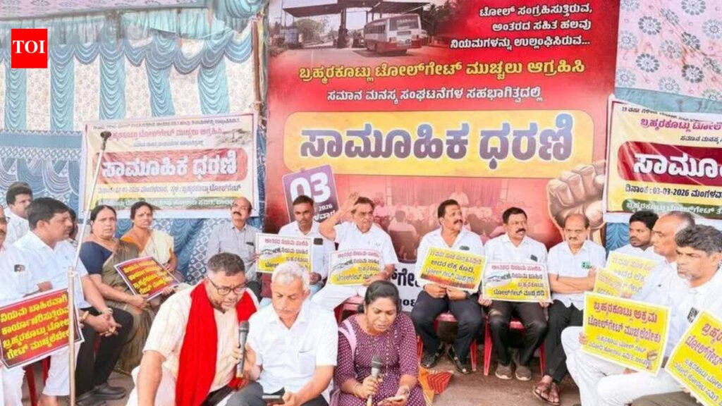 Dharna opposing tollgate on M’luru-B’luru NH held | Mangaluru News