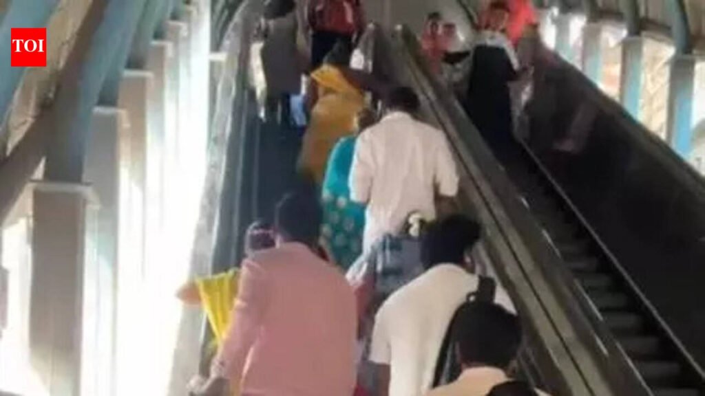 Escalators switched off on Chennai’s Tambaram pedestrian bridge | Chennai News