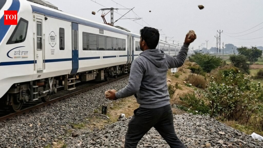 ‘Upset with girlfriend’, Maharashtra man hurls stones at passing train; arrested | Thane News