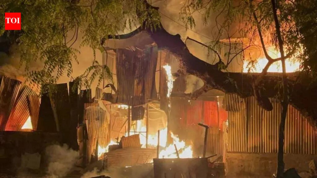 5 Akola shops gutted, LPG cylinder blasts intensify fire | Nagpur News