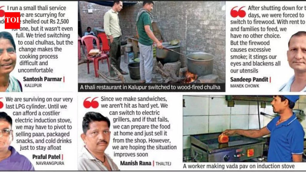 Gujarat: LPG shortage hits small food businesses hard | Ahmedabad News