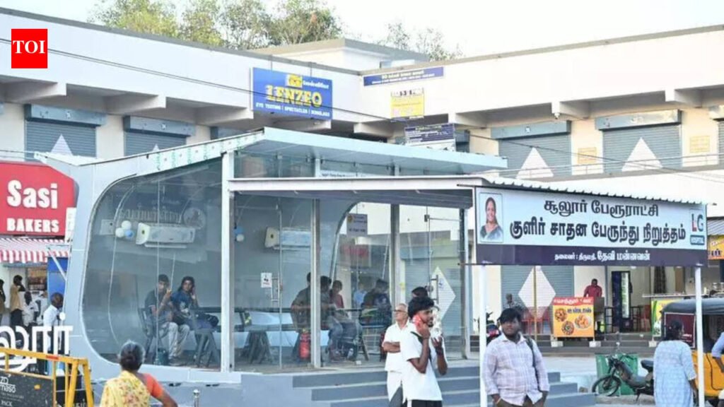 Coimbatore gets its first AC bus shelter at Sulur | Coimbatore News