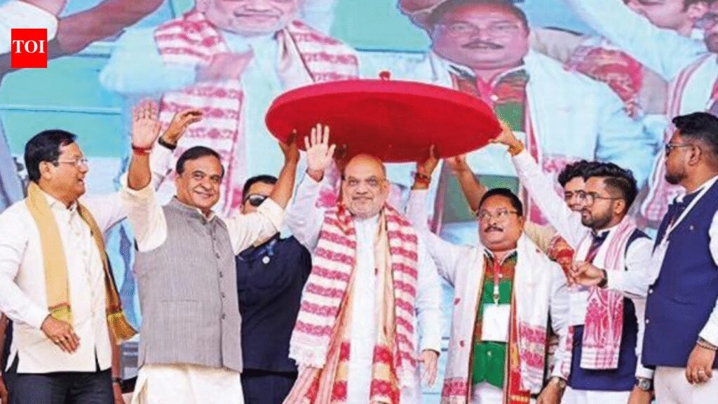 In poll-bound Assam, Shah plays Bangladesh infiltrators card | India News