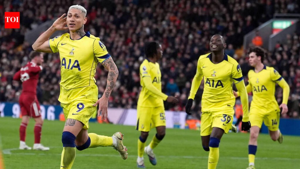 EPL: Late Richarlison goal rescues Tottenham at Liverpool; Manchester United beat Aston Villa 3-1 | Football News