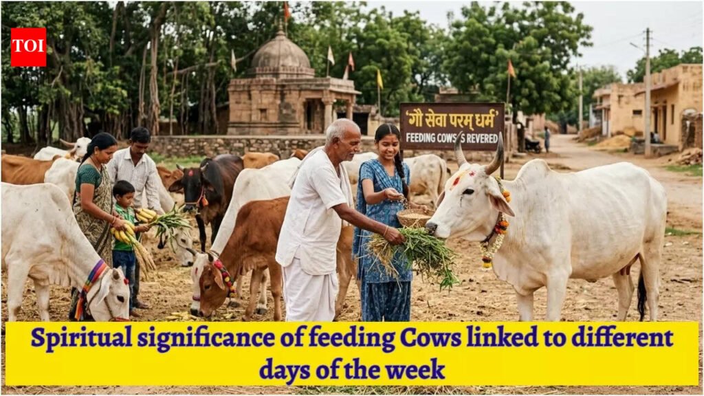 From Monday to Sunday; Spiritual significance of feeding Cows linked to different days of the week |