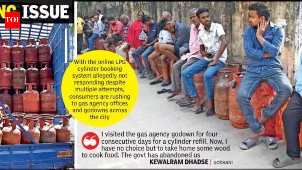 LPG Shortage Enters Second Week In City, Respite Still On Backburner | Nagpur News