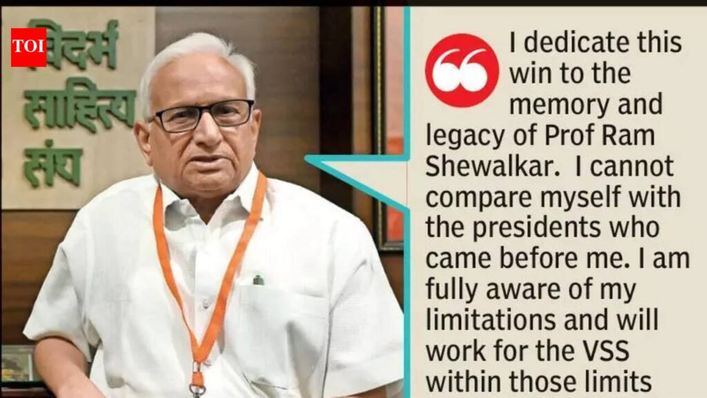 Gandhi Elected Vidarbha Sahitya Sangh President | Nagpur News