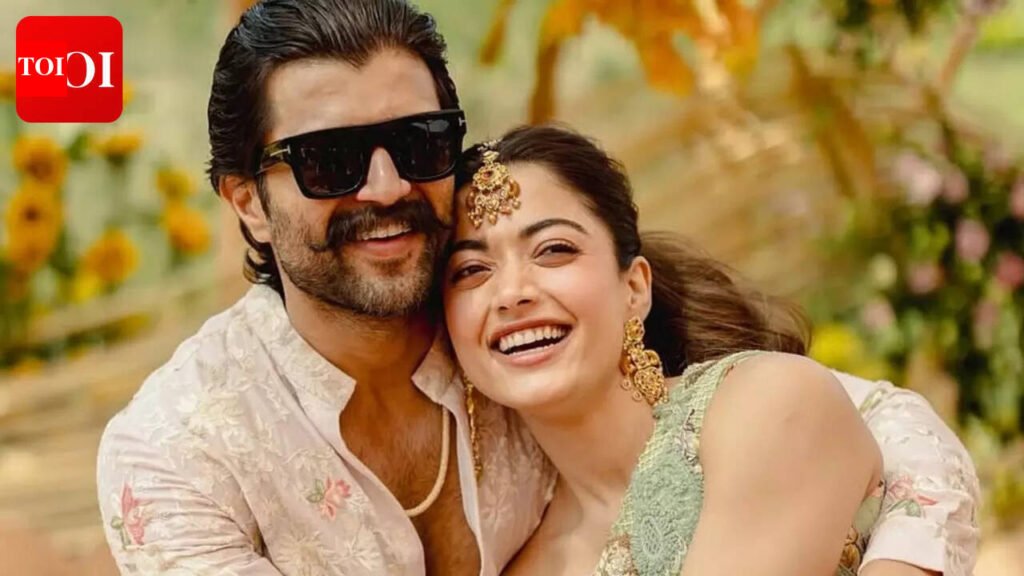 Rashmika Mandanna and Vijay Deverakonda reveal dreamy haldi moments; the ceremony turns into holi celebration |