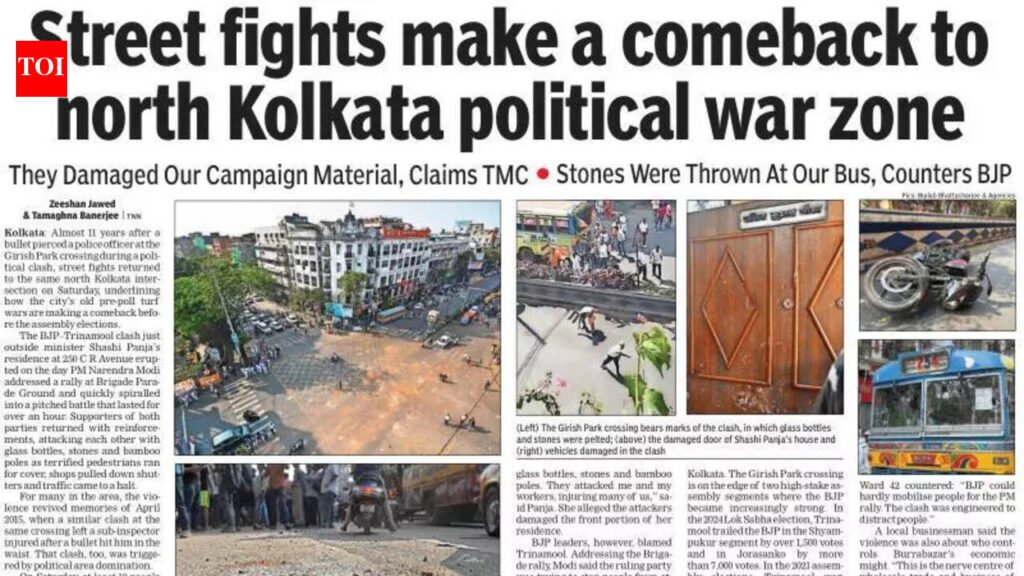 BJP protesters barge into Girish Park PS, try to free arrested colleagues | Kolkata News