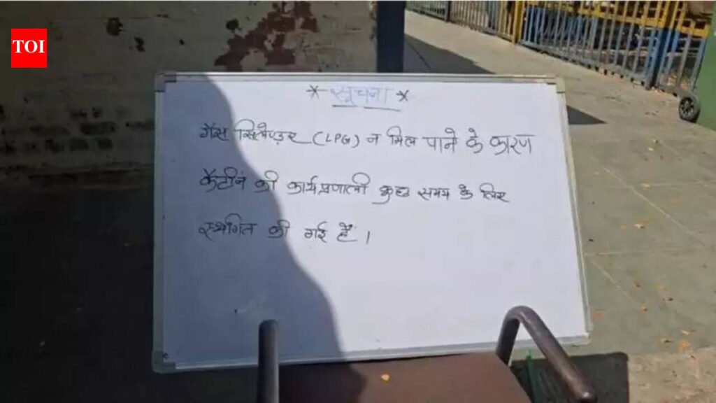 LPG shortage: Dahod loco workshop canteen halts operations | Vadodara News