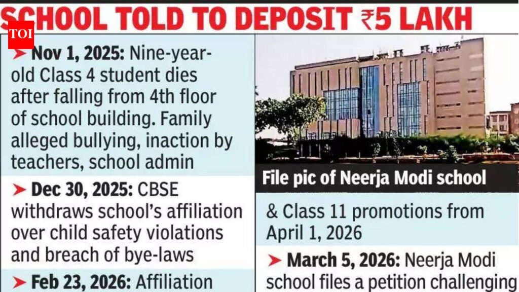 HC stays senior secondary CBSE de-affiliation of Neerja Modi School | Jaipur News