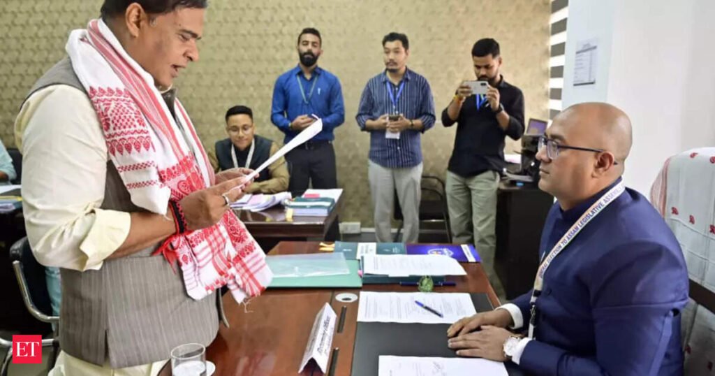 Assam Polls: Chief Minister Himanta Biswa Sarma, heavyweights file nominations