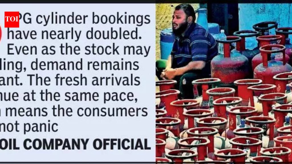 Small dip in LPG stocks, supply to bottling units on | Nagpur News