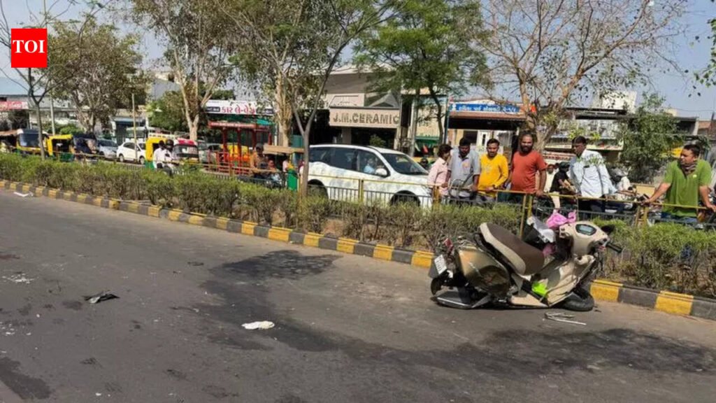 Ahmedabad: 16-year-old killed after AMTS bus hits scooter in BRTS corridor | Ahmedabad News