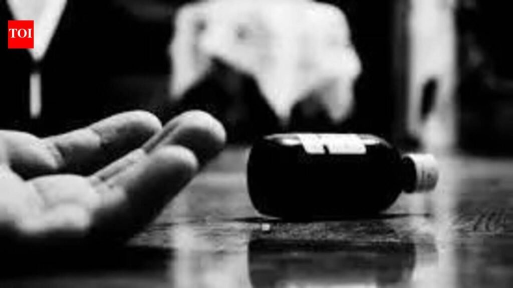 Man consumes poison with family; wife & elder son die | Lucknow News