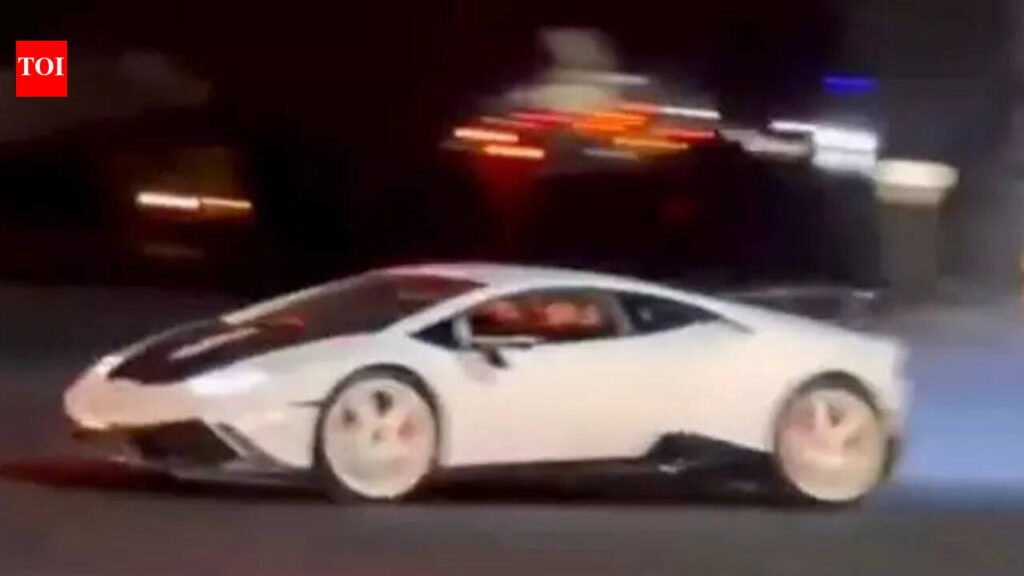 Lamborghini driver booked for drifting stunt in Bengaluru | Bengaluru News