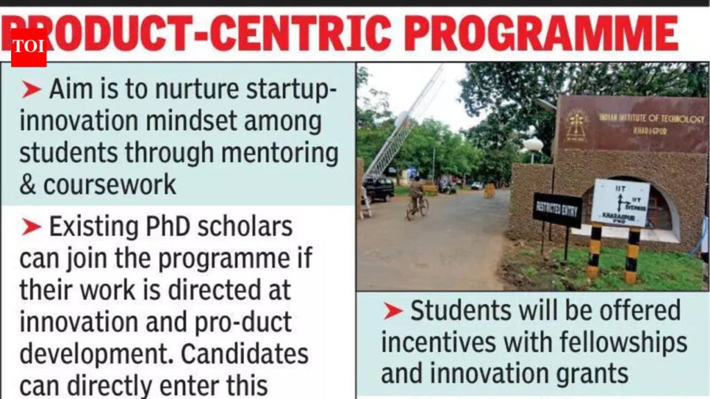IIT-Kgp innovation PhD to incubate job-creators | Kolkata News