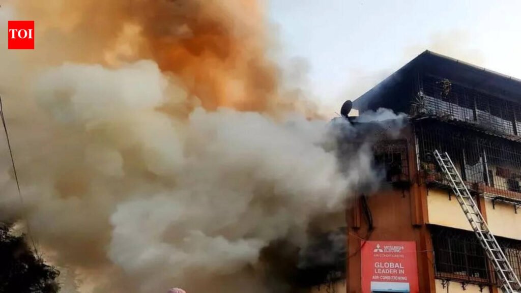 Fire guts three shops in sector 23, Turbhe in Navi Mumbai, no one injured | Mumbai News