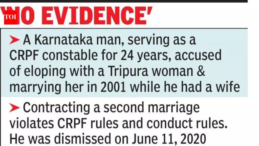 Cannot dismiss jawan just because of second marriage rumours: HC | Kolkata News
