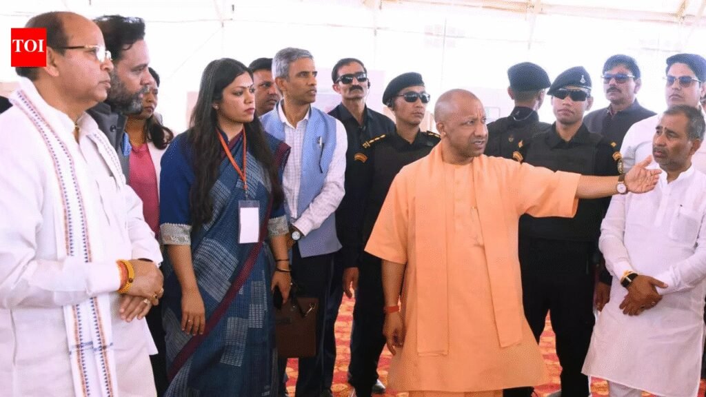 CM inspects Noida airport site, reviews readiness for PM’s March 28 inauguration | Noida News