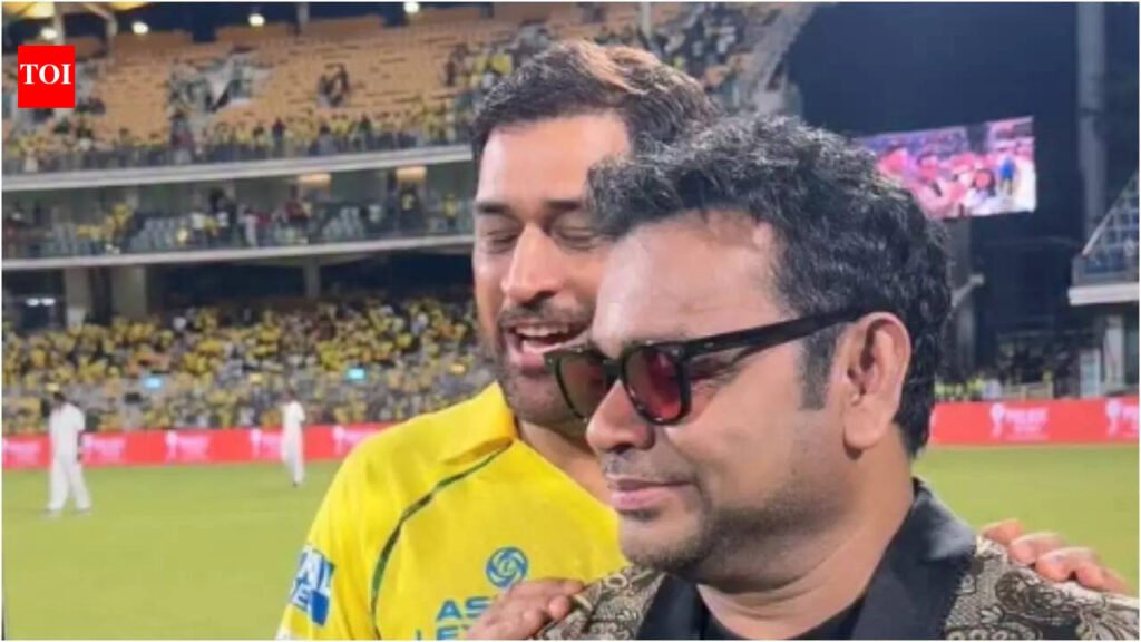 ‘Thala meets Thala’: AR Rahman shares epic MS Dhoni meet-up video from CSK’s pre-IPL bash |