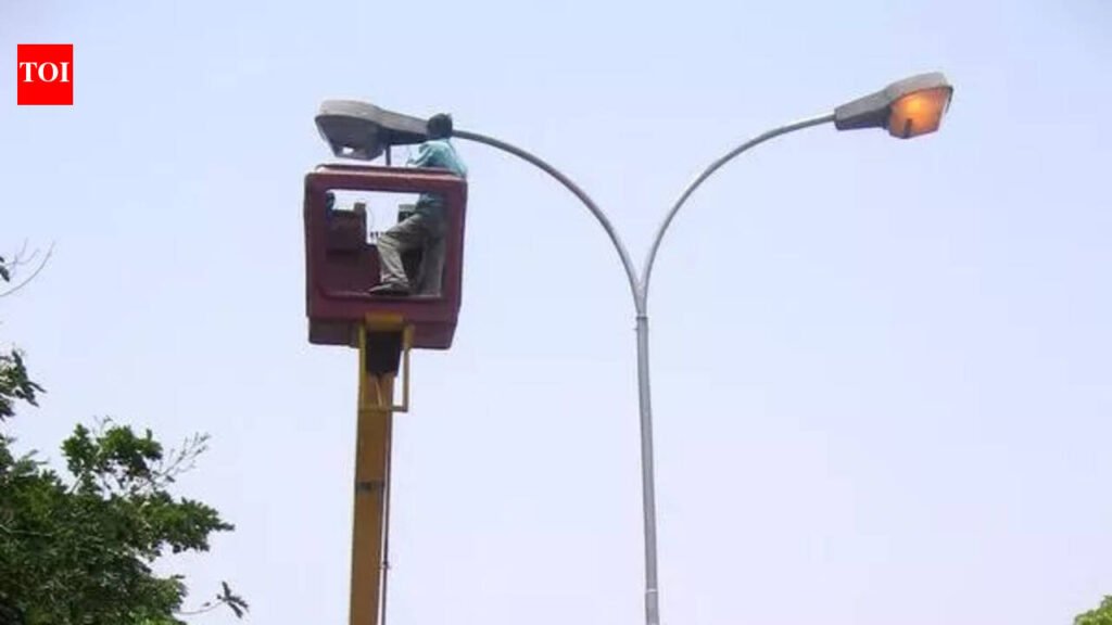 Civic body delays contract, city roads lose their glow | Ahmedabad News