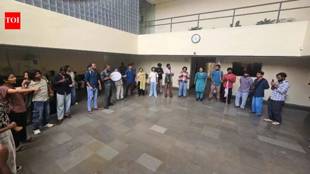 Police place 3 UoH students on house arrest in campus hostel ahead of protest | Hyderabad News