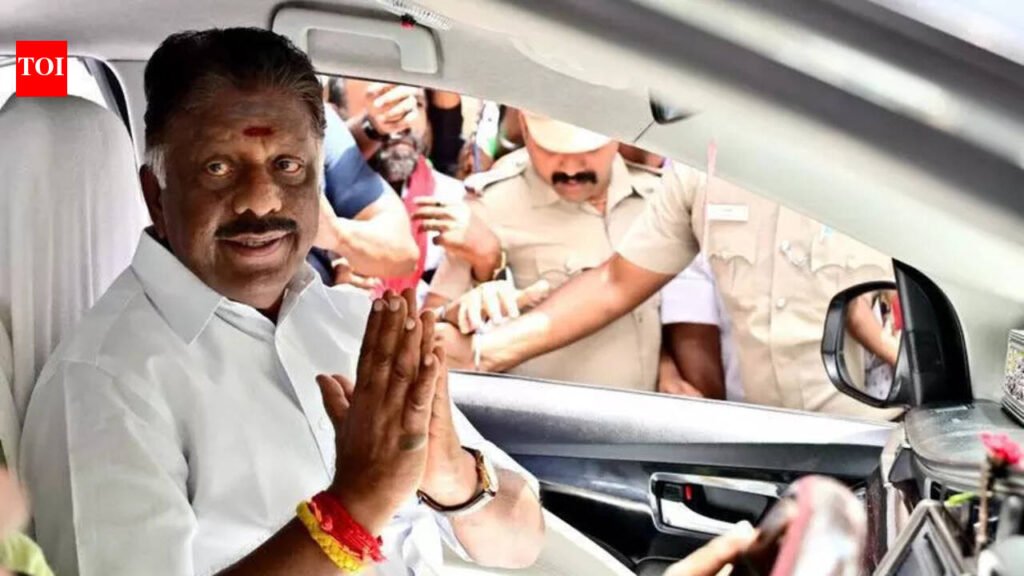 OPS says EPS being dictated to by BJP, flays AIADMK poll manifesto | Chennai News