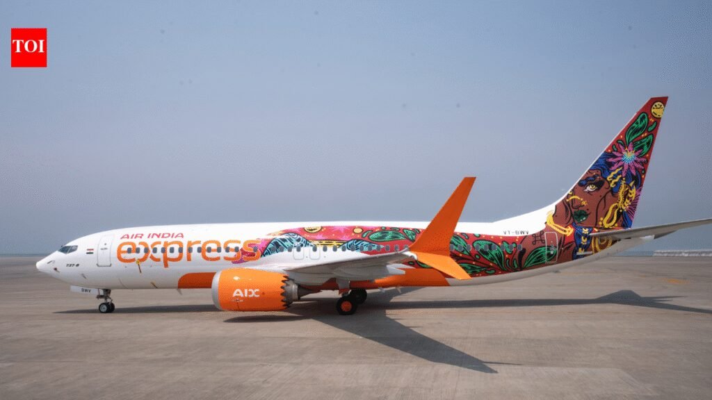 Air India Express art-wraps its B737 jet in Kochi-Biennale colors
