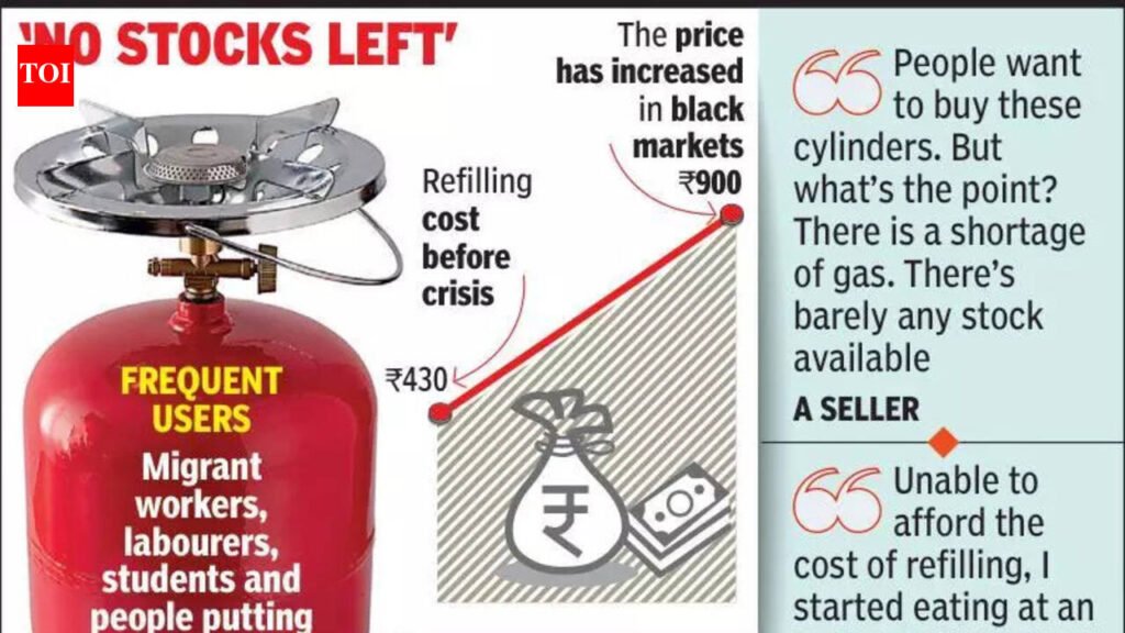 900 for 4kg refill: Mini cylinders vanish from local markets, supply crisis hits biz | Kolkata News