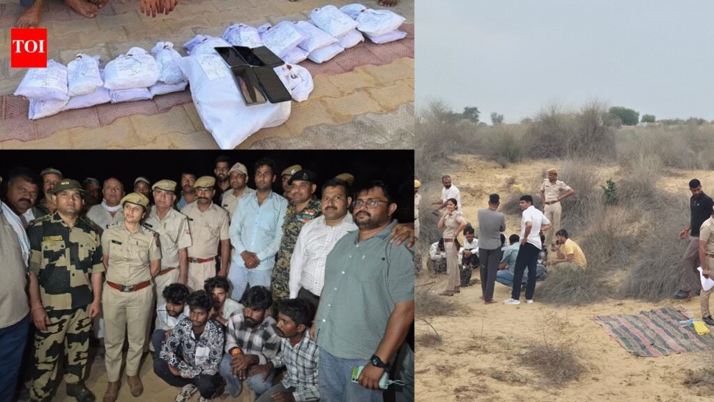Rajsthan Heroin Seized: Five arrested as drone-smuggling heroin worth Rs 55 cr seized near Rajasthan border | Jaipur News