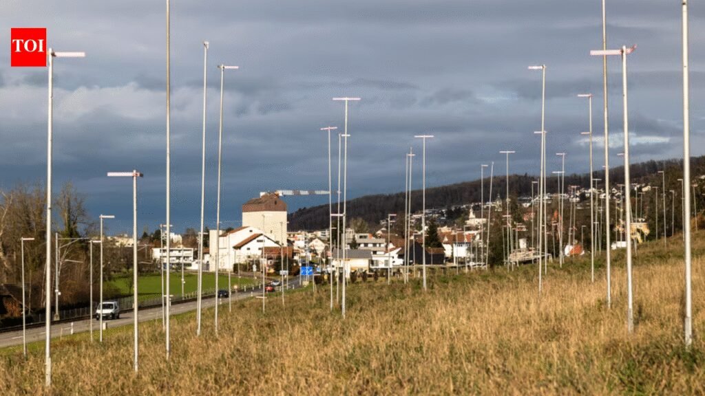 Invisible buildings: Why Switzerland marks out homes with tall poles weeks before construction | World News