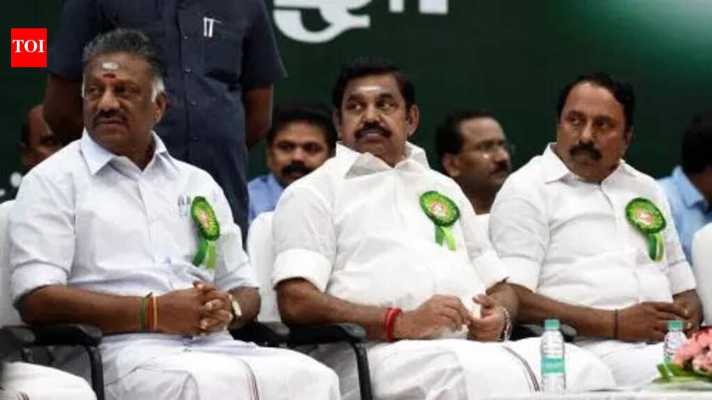 Tamil Nadu assembly polls 2026: AIADMK allies TMC’s G K Vasan, IJK’s T R Paarivendhar, puratchi Bharatham’s Poovai Jaganmurthy announce candidates to contest under AIADMK & BJP symbols | Chennai News