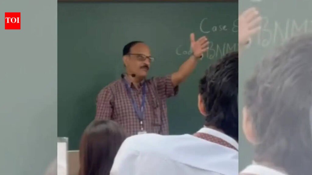 Bengaluru Professor Suspended After Viral Video Shows Insulting Student as ‘Terrorist’ | Bengaluru News