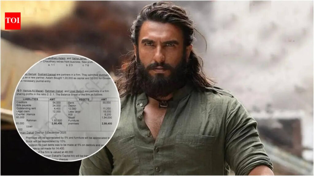 ‘Dhurandhar’ characters make their way into the exam paper; netizens call it ‘peak level detailing’ | Hindi Movie News